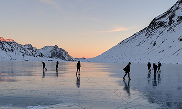 Lago Bianco, Switzerland close